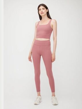 Kit & Ace Crop Leggings in Burgundy/ Red Wine size 12